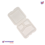 Compostable take-out boxes | three white compartments | 150 units