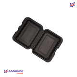 Rectangular compostable take-out boxes | a black compartment | 150 units