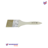 Disposable brush assembly of boar bristles attached to a wooden handle - 2"